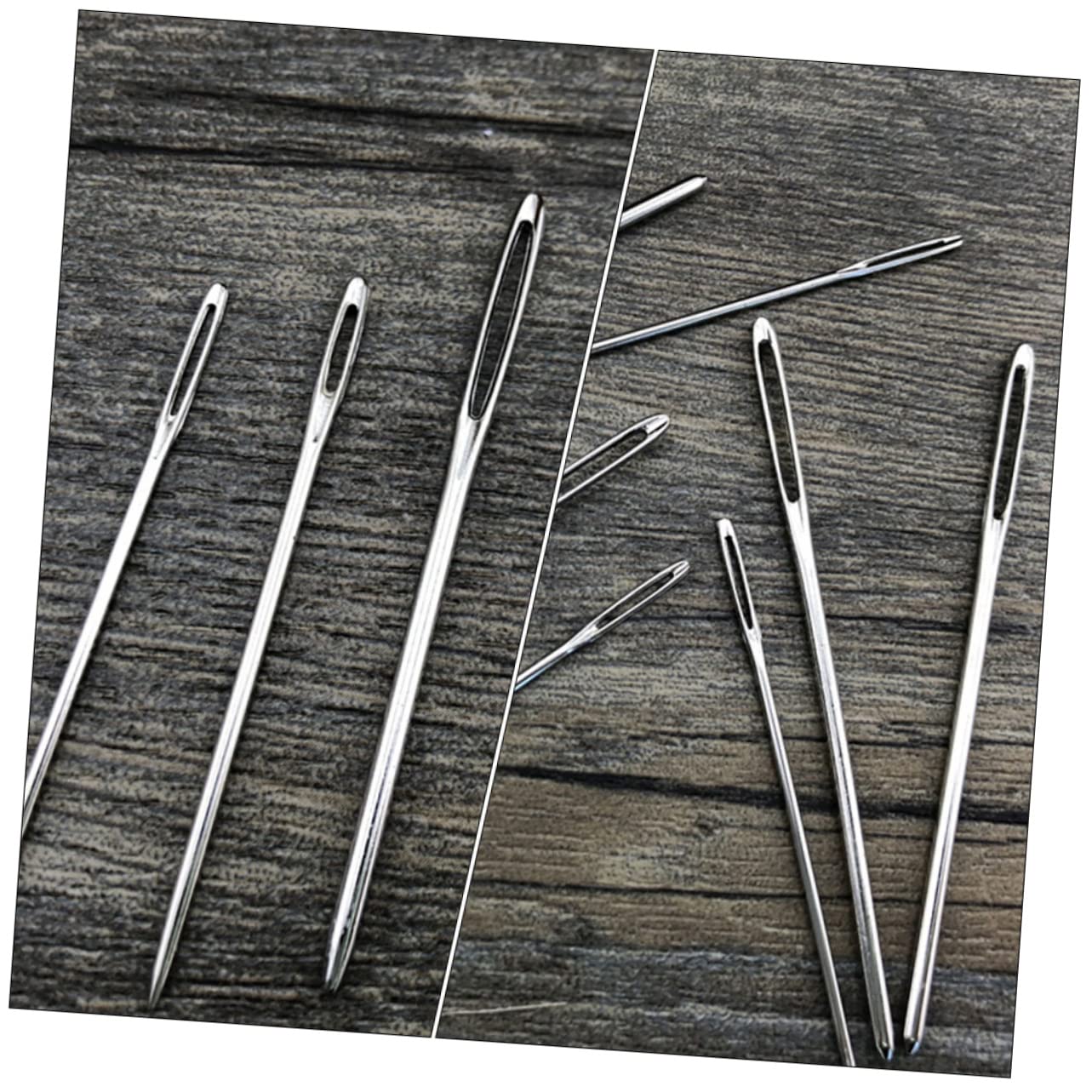 VILLCASE 3 Sets DIY Knitting Needles Yarn Needles and Thread Set Sewing Tools Ideal for Girls Random Color