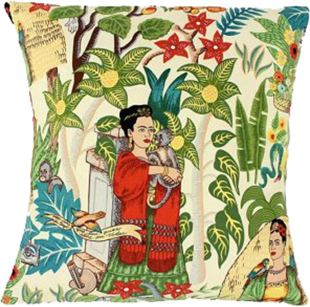 Hemet Frida Art Mexican Novelty Pillow Cover Red Shawl