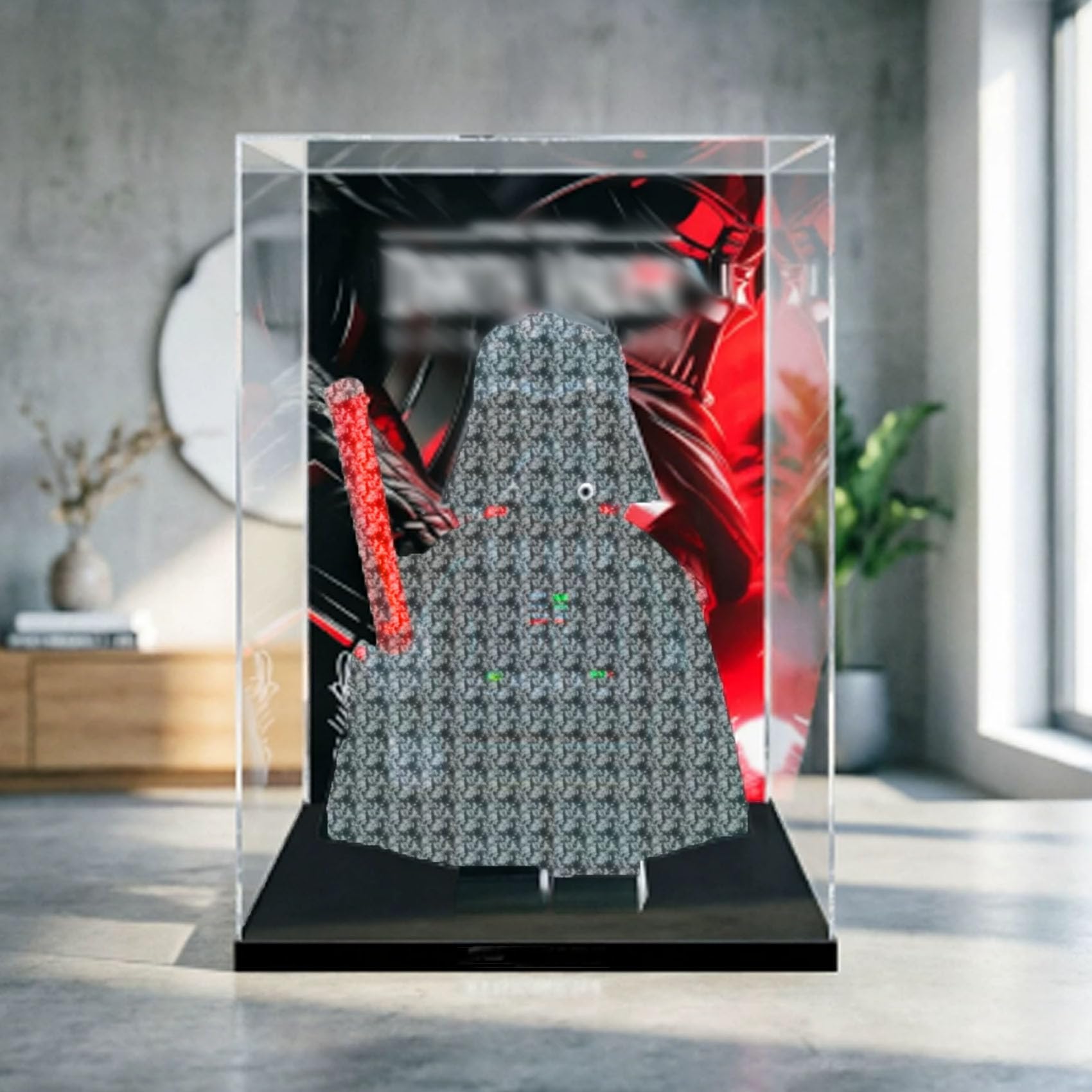 Dustproof acrylic Display Case for Le-go 75461Model-display box only (background 3mm-A)