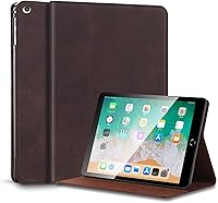 Vista 10 de Gexmil Funda para iPad de 9ª/8ª/7ª generación (2021/2020/2019), funda de cuero genuino de 10.2 pulgadas, funda de piel de vaca con función