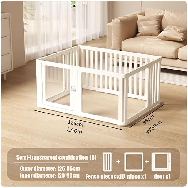 Foto 2 de 8 de Corralito transparente for perros en interiores,Corralito de plástico acrílico transparente for…