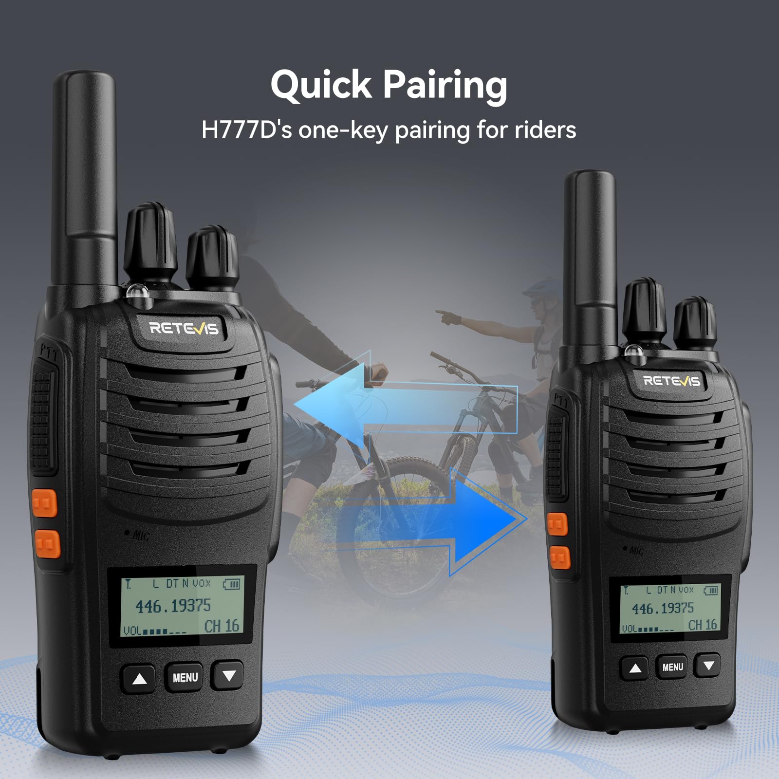 Retevis RT27 portofoons, PMR446 portofoons met 6-wegs oplader, CTCSS/D – Ik Willem