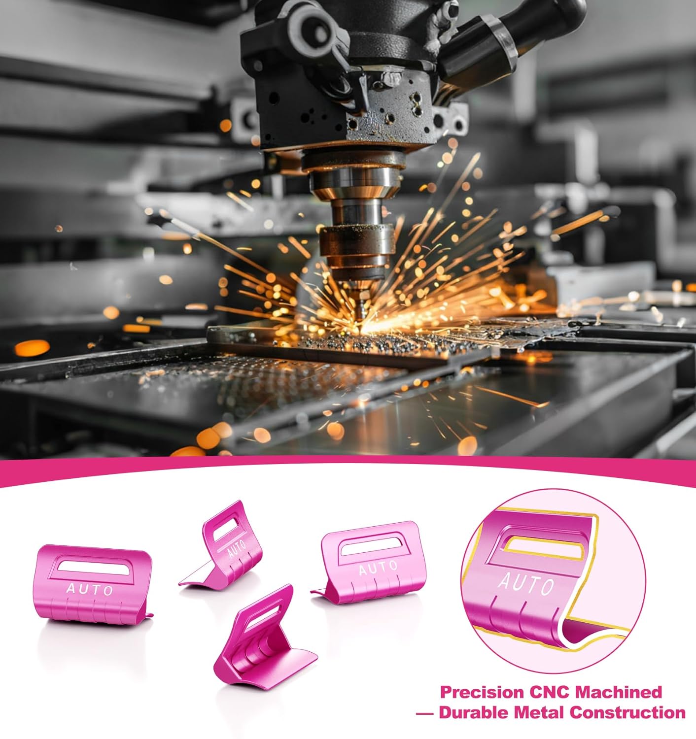 for Jeep 4 PCS Upgrade Metal Window Switch Button Cover Compatible with Jeep Wrangler JL JLU 2026 2025 2024 2023 2022 2021 2020 2019 2018 & Gladiator JT 2020-2025 Interior Accessories (Pink)