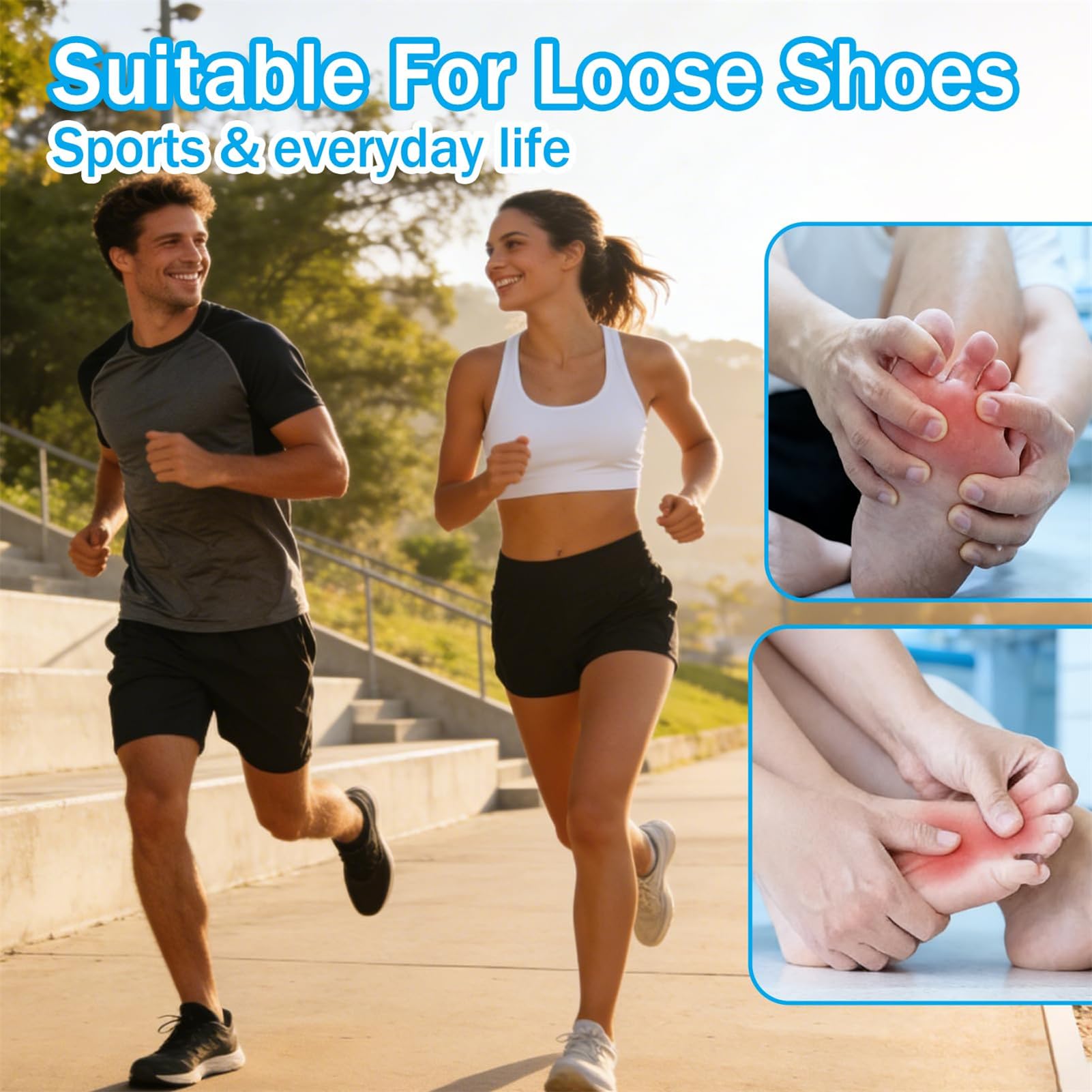 50 Piezas Cinta Kinesiológica para Hallux Valgus, Precortadas Vendaje Precortado para Hallux Valgus, para Dedos y Pies Mujeres y Hombres, Suave, Transpirable y Delicada (Negro y Azul)