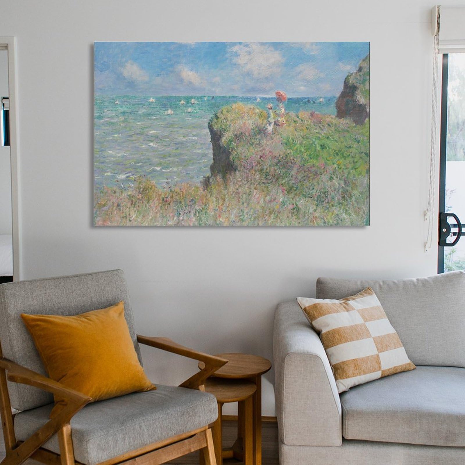 Amazon.co.jp: Claude Monet クロード・モネ 『プールヴィルの断崖の上