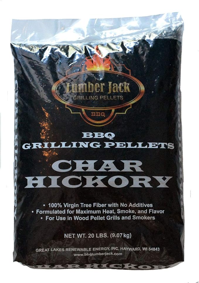 Lumber Jack Char Hickory Pellets Lumber Jack Char Hickory BBQ Grilling Pellets 20 lb