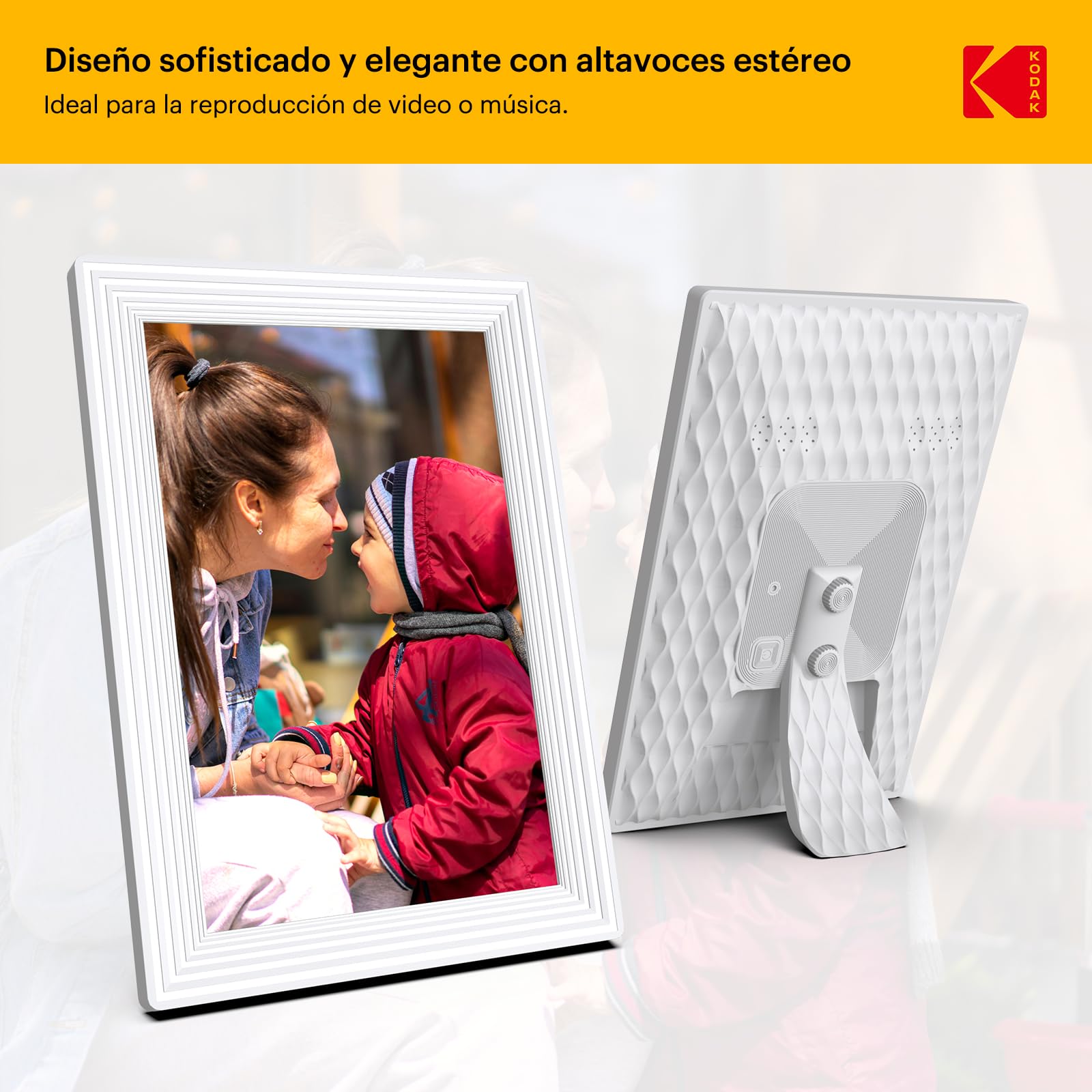 KODAK 10,1 Pulgadas Marco Digital Fotos WiFi 32GB IPS Táctil Rotación Auto