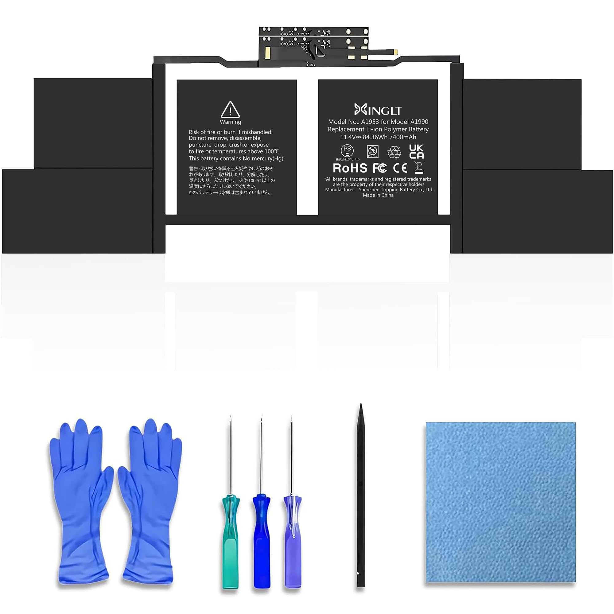 XINGLT A1953 A1990 Battery Replacment for MacBook Pro 15-inch A1990 (2018, 2019) EMC3215 3359