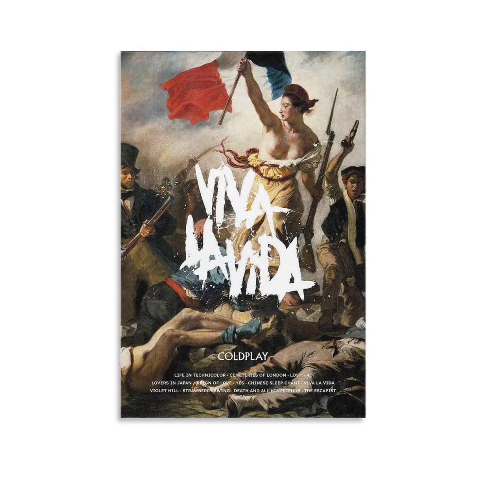 IPADSA Coldplay Viva La Vida 28 Canvas Poster Wall Art Decor Print
