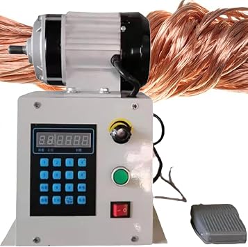 500/650/800w Electric Winding Machine,Automatic Winding Tool,With Digital Display Screen,Foot Switch,Adjustable Speed 0-500rpm,Can Wind 4 Pieces of 1.85m Enameled Wire,500W