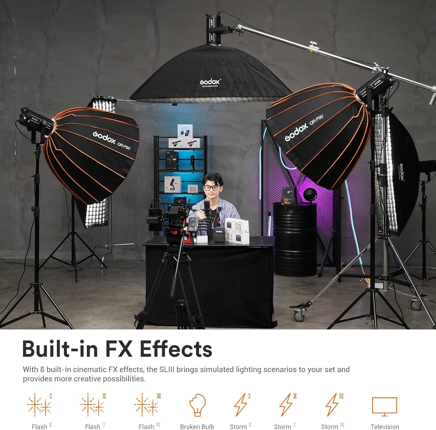 Amazon.com : Godox SL200III 215W Daylight LED Video Light – 95600
