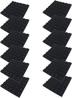 4444 12 StüCk Akustikschaumstoff Noppenschaumstoff Akustik Schaumstoff Schall DäMmung DäMmung FüR Tonstudio Schallabsorbie...