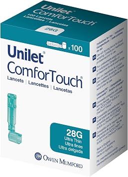 ComforTouch Ultra Thin 28G Lancets, 100ct