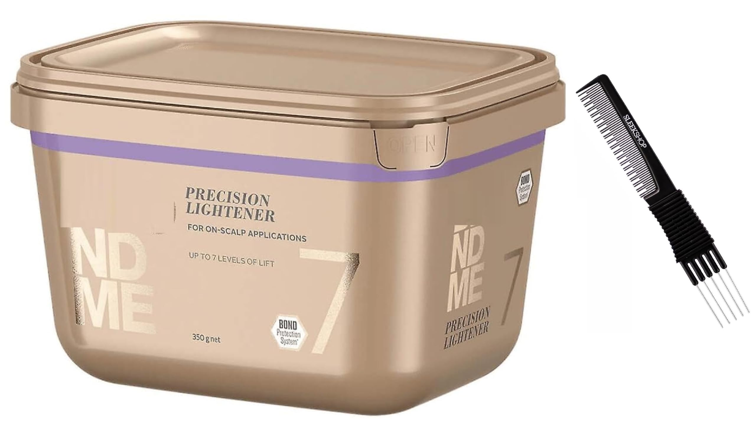 Comb + Schwarzkapf {BLONDE PRECISION LIGHTENER} IGORA VARIO BLOND PLUS, Blue Dust-Free, Blonde Lightening Powder, 2023-2024 Version (w/ Sleek Teasing)Hair Bleach (BLONDE Precision (350 g))