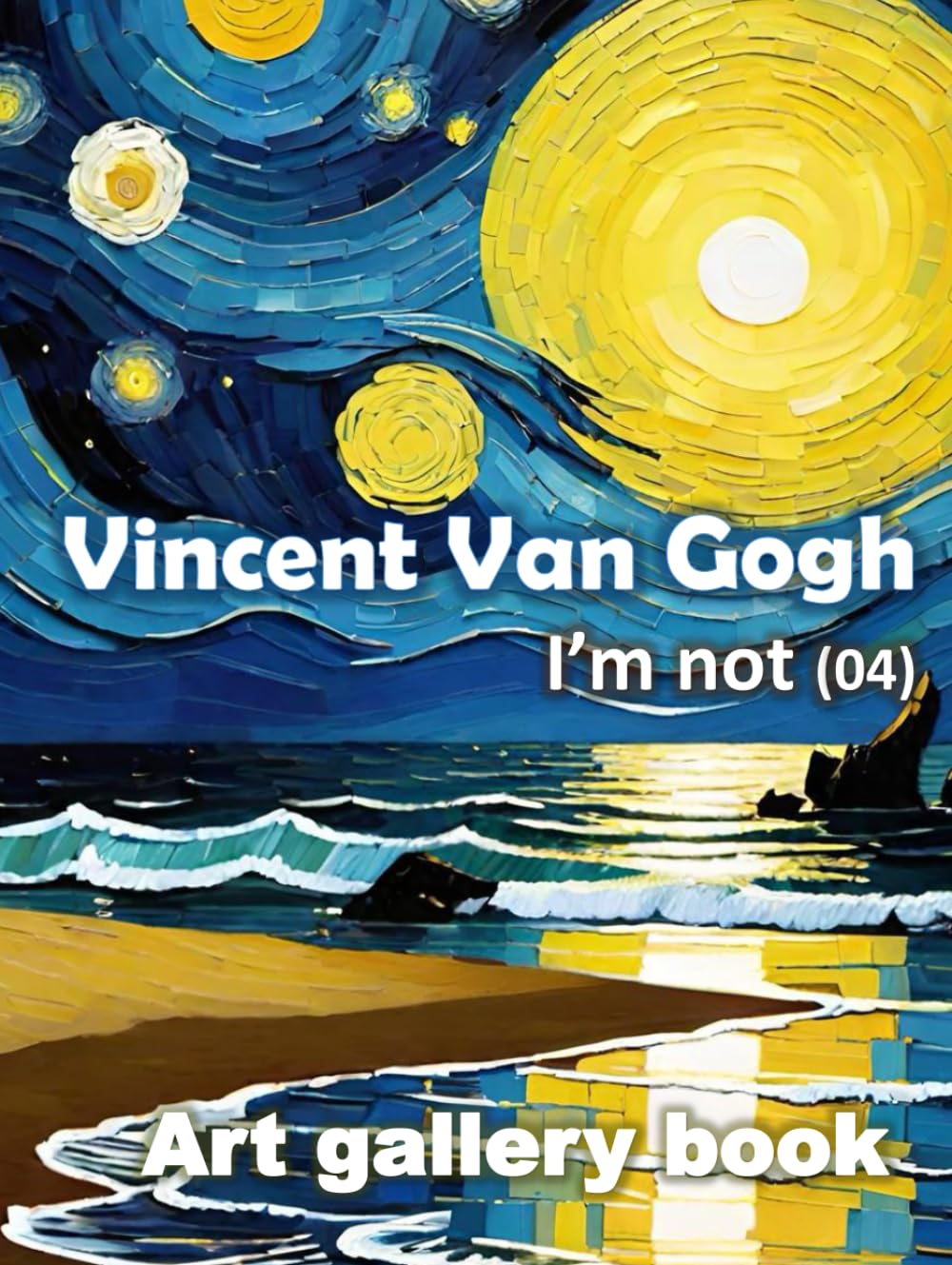 Livre d'art Starry Night relié rigide (04) aux finitions de peinture haut de gamme