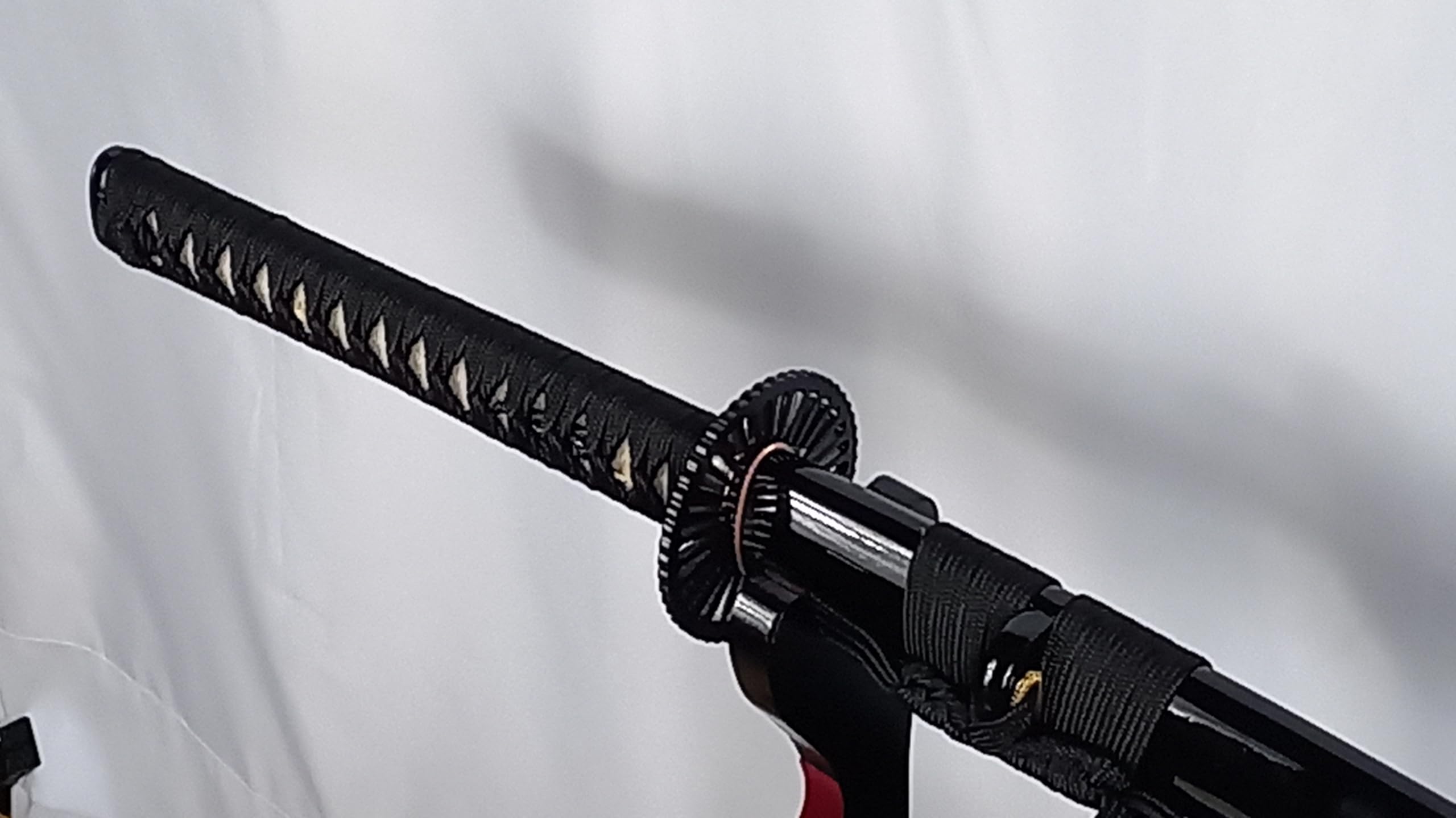 Samurai Metrix Schwerter Katana Schwert - scharf, echt & handgeschmiedet - gefaltetes Katana Schwert ohne Ständer - echtes Japanisches Samurai Sword aus Kohlenstoffstahl - Japan Deko Katanas