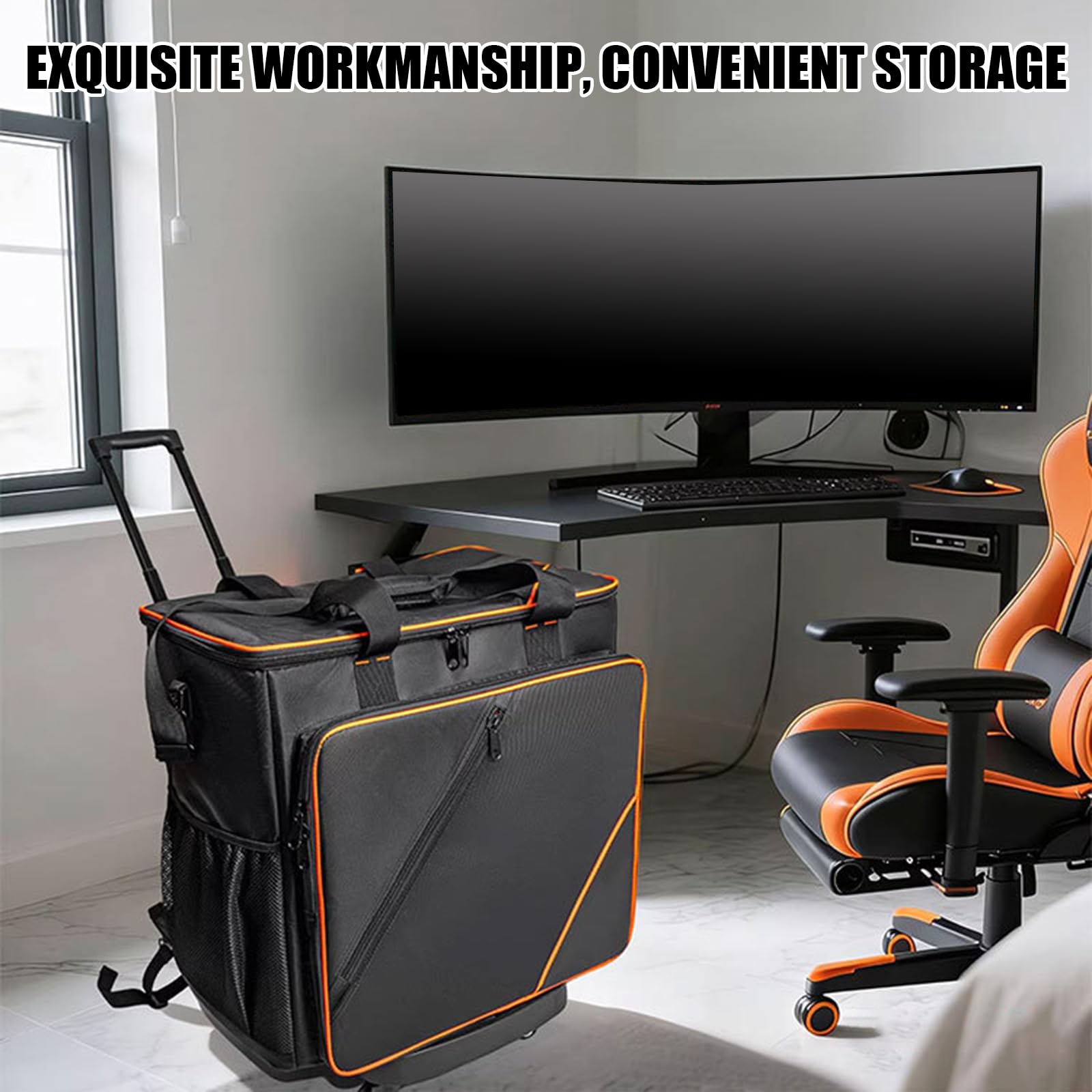Custodia ergonomica per computer Host, per schermo, polvere, graffi, protezione con maniglia facile da trasportare, accessori, borsa per computer