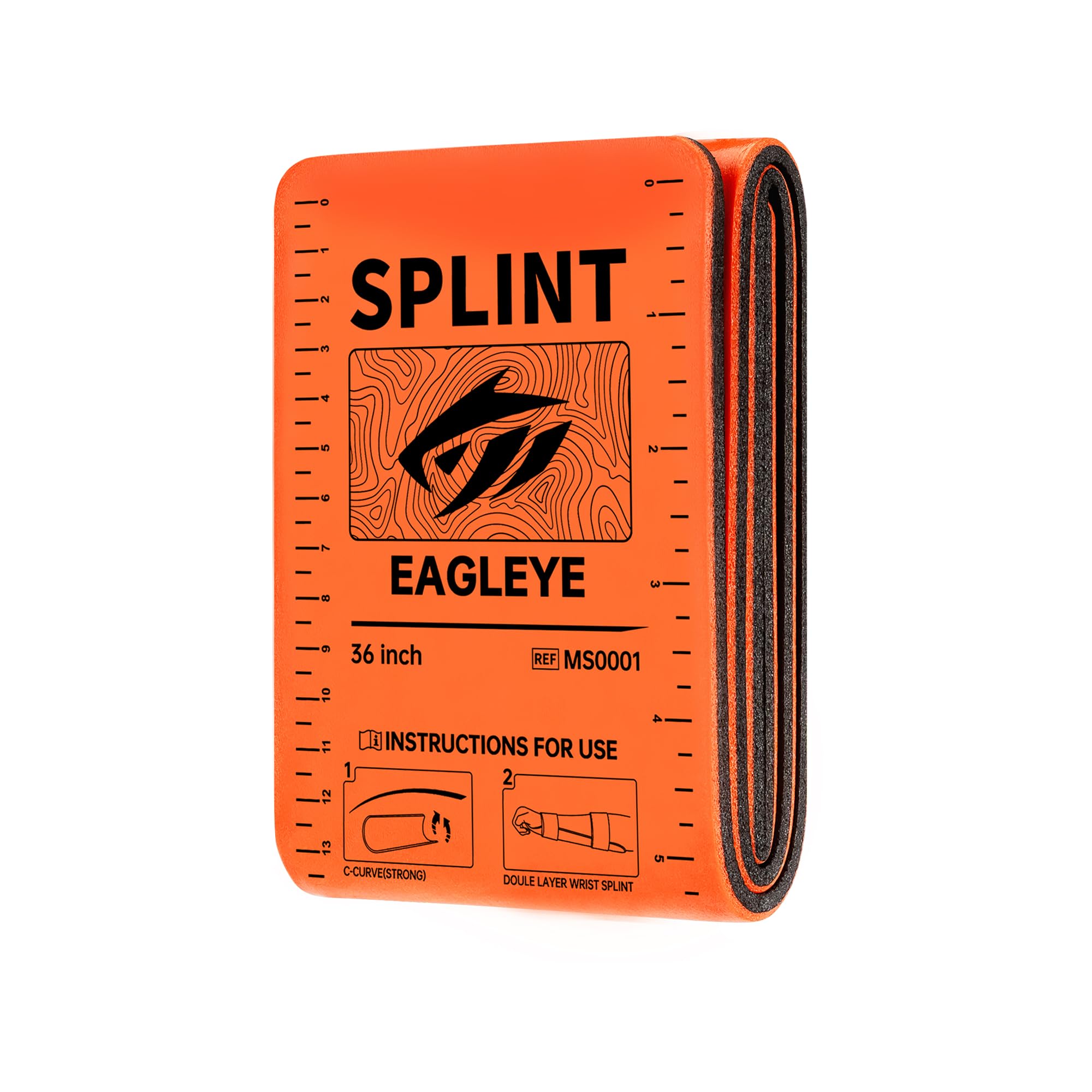 EAGLEYE -36" Lightweight Reusable Tactical Splint, Waterproof, Portable, and Suitable for Fracture Treatment in First Aid and Medical Scenarios (2-Piece Set) — Amazon image 8