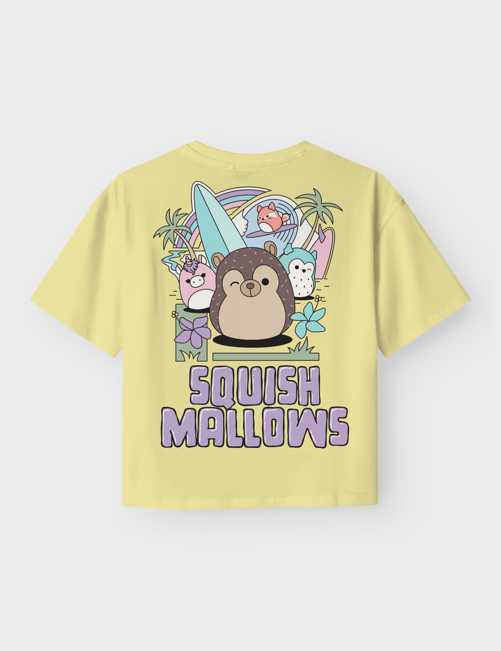 NAME IT Nkfmuba Squishmallows Nreg Ss Top Vde dla dziewczynek, chardonnay, 122-128