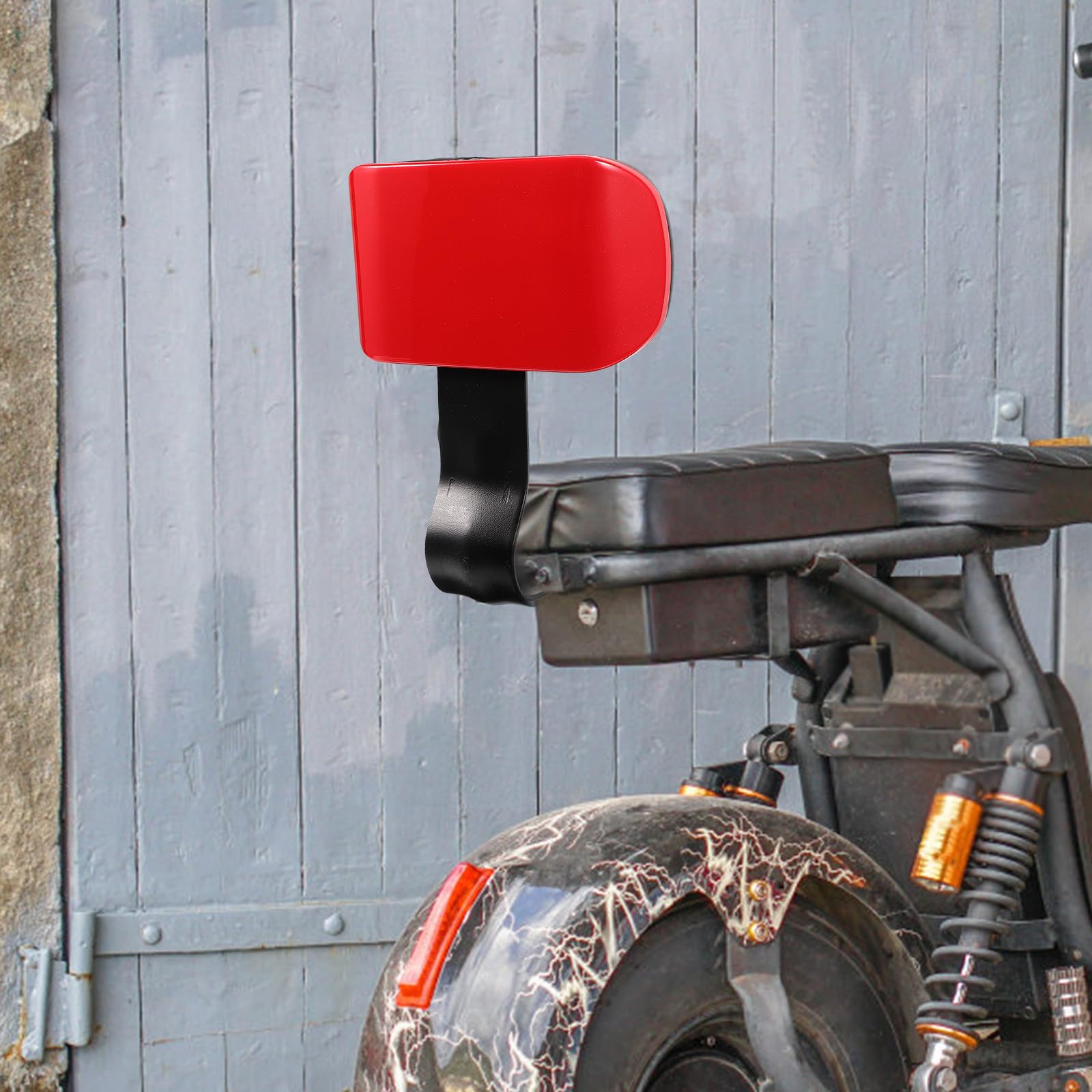 UKCOCO Schienale Posteriore per Bicicletta Elettrica, Poggiapiedi Ergonomico Cuscino Antiscivolo Imbottito, Supporto Sicuro per Sedile e Adulti per Uso Urbano e Viaggi