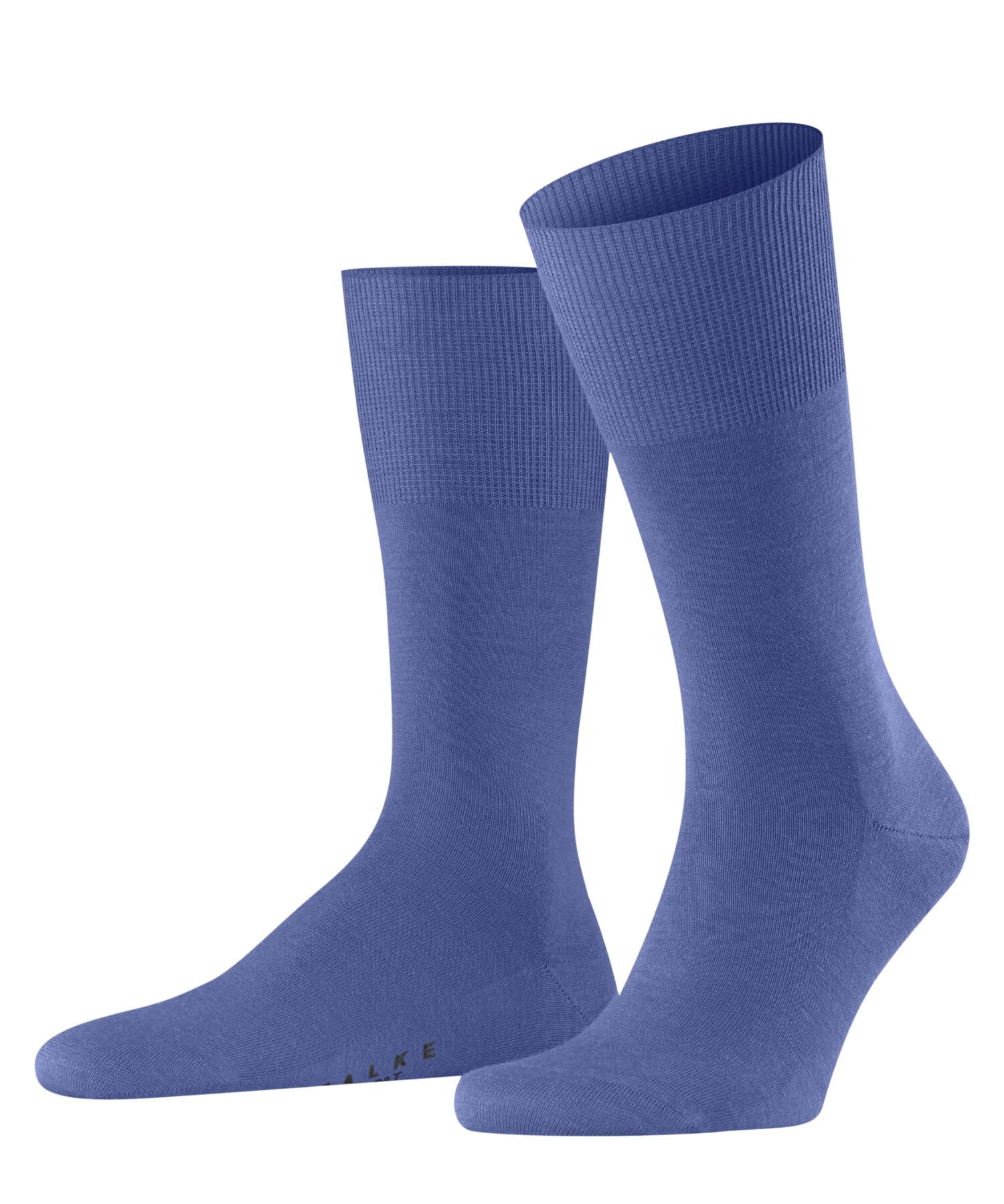 FALKE Men's Airport M So Wool Cotton Plain 1 Pair Socks, Blue Water 6550, 8.5-9.5
