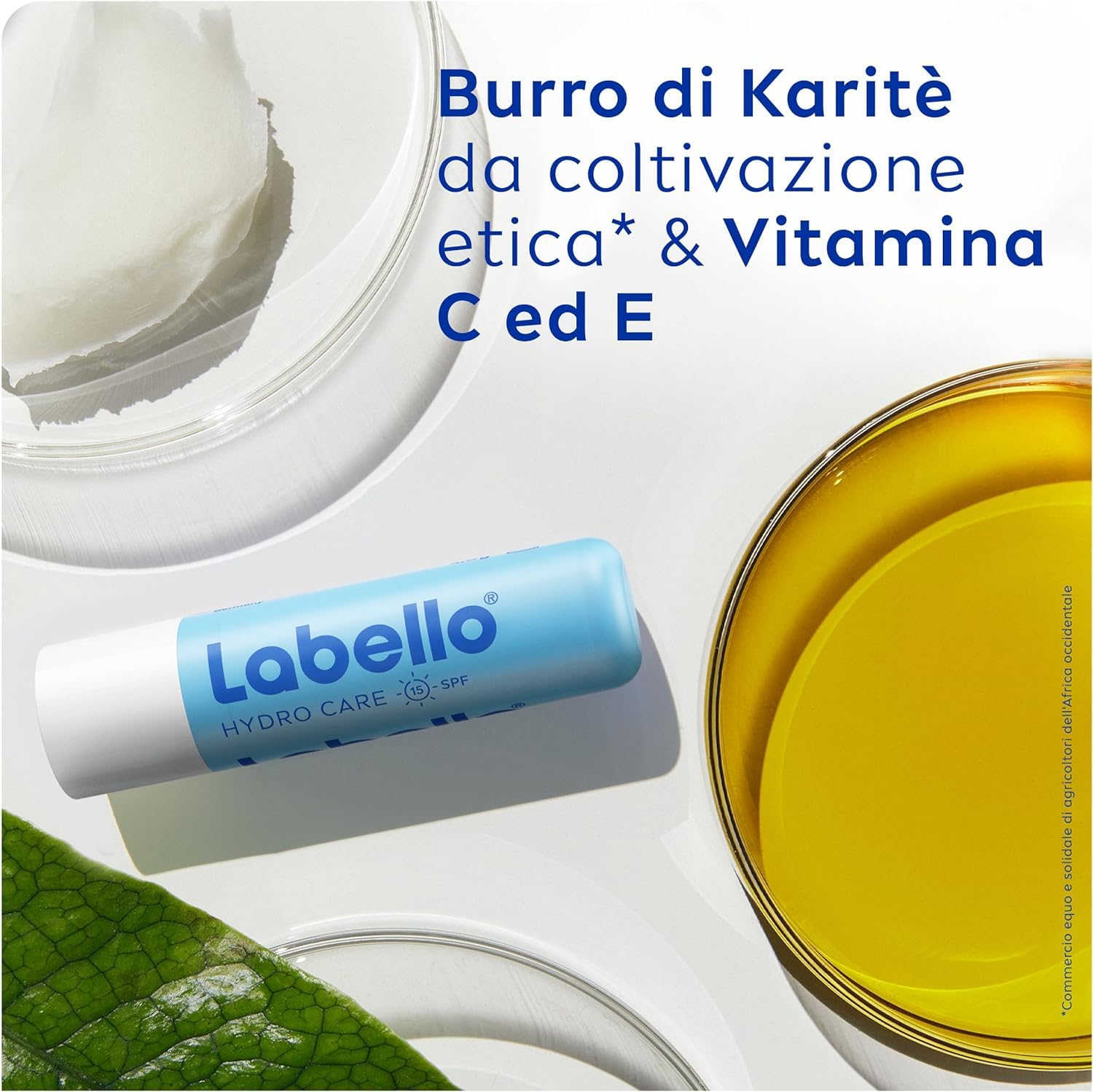 Labello Bipack Sun Protect SPF30 e Hydro Care SPF15 2 x 4.8 g, Burrocacao labbra in confezione doppia, Duo con burrocacao protezione solare idratante e balsamo labbra con filtri UVA/UVB