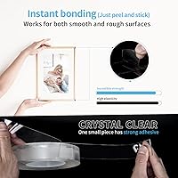 Vista 6 de Art3d Cinta adhesiva nano de doble cara, cinta multiusos para alfombras/artículos de pega/marcos de fotos/montaje en pared de manualidades