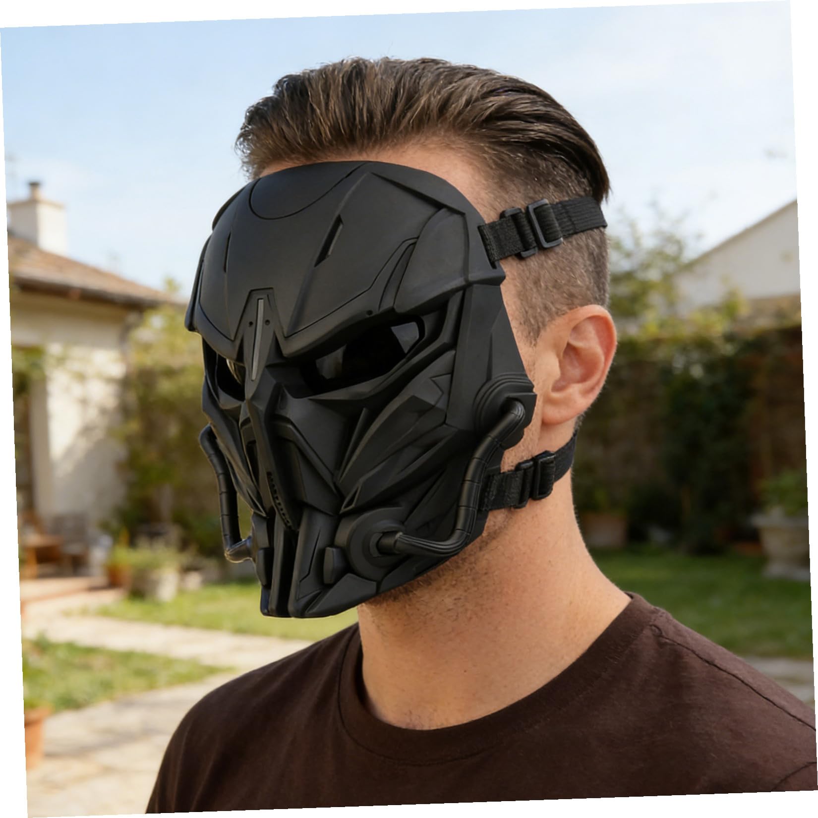 Maschera Protettiva Per Accessorio Per Cinema Versatile Design Punti Di Pressione Buona Ventilazione e Fascia Elastica Per Pratico e Sicuro