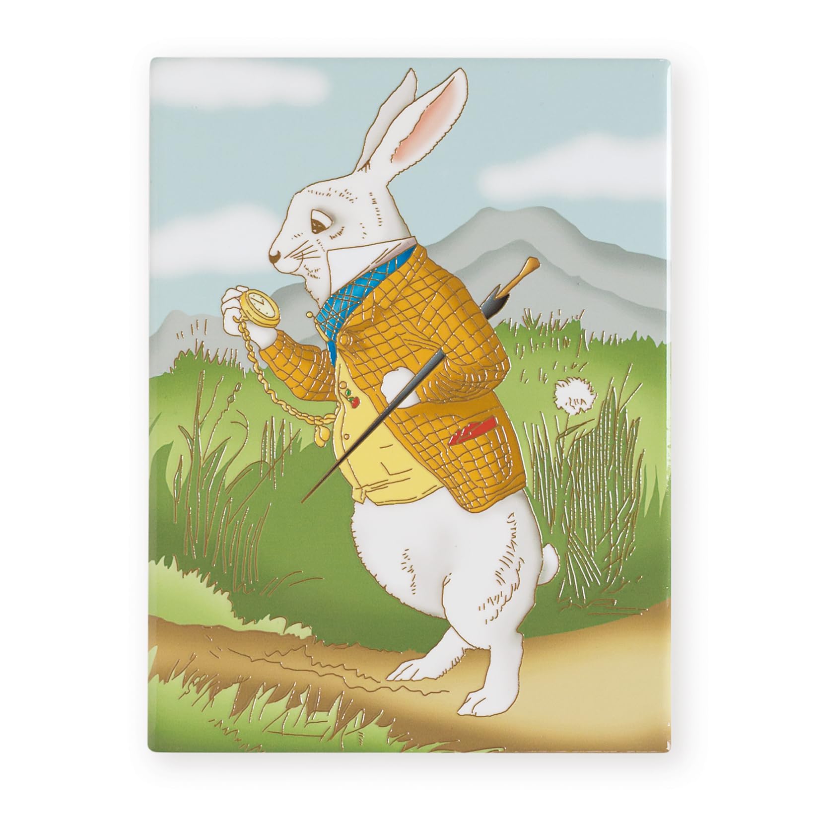 Art of Arora 2905 Alice in Wonderland White Rabbit Ceramic Tile Picture Plaque Wall Art 20 x 15cm