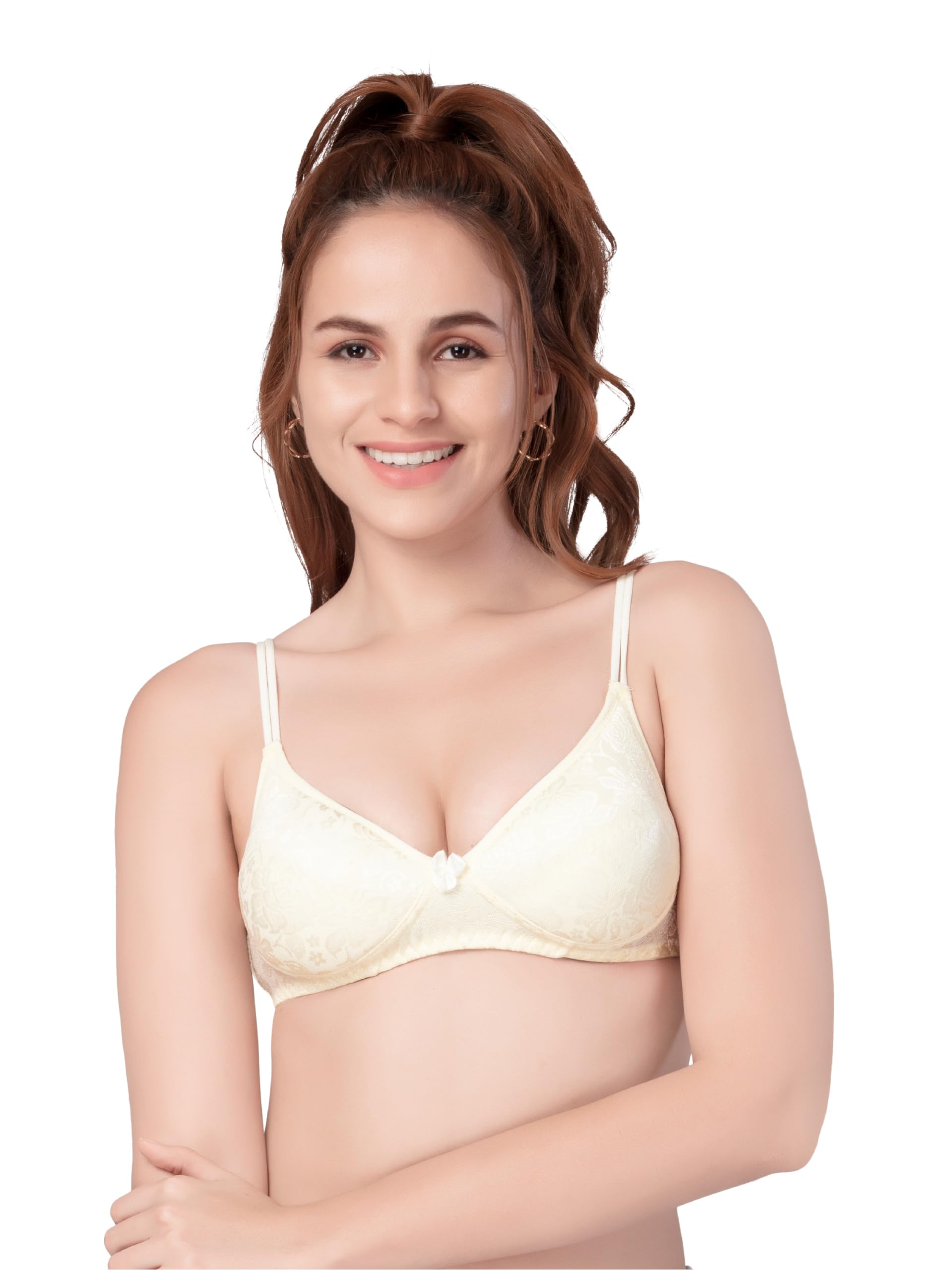 daisy dee Women's Cotton Lightly Padded Wirefree Full Coverage Bra - NTSHE-picture-52