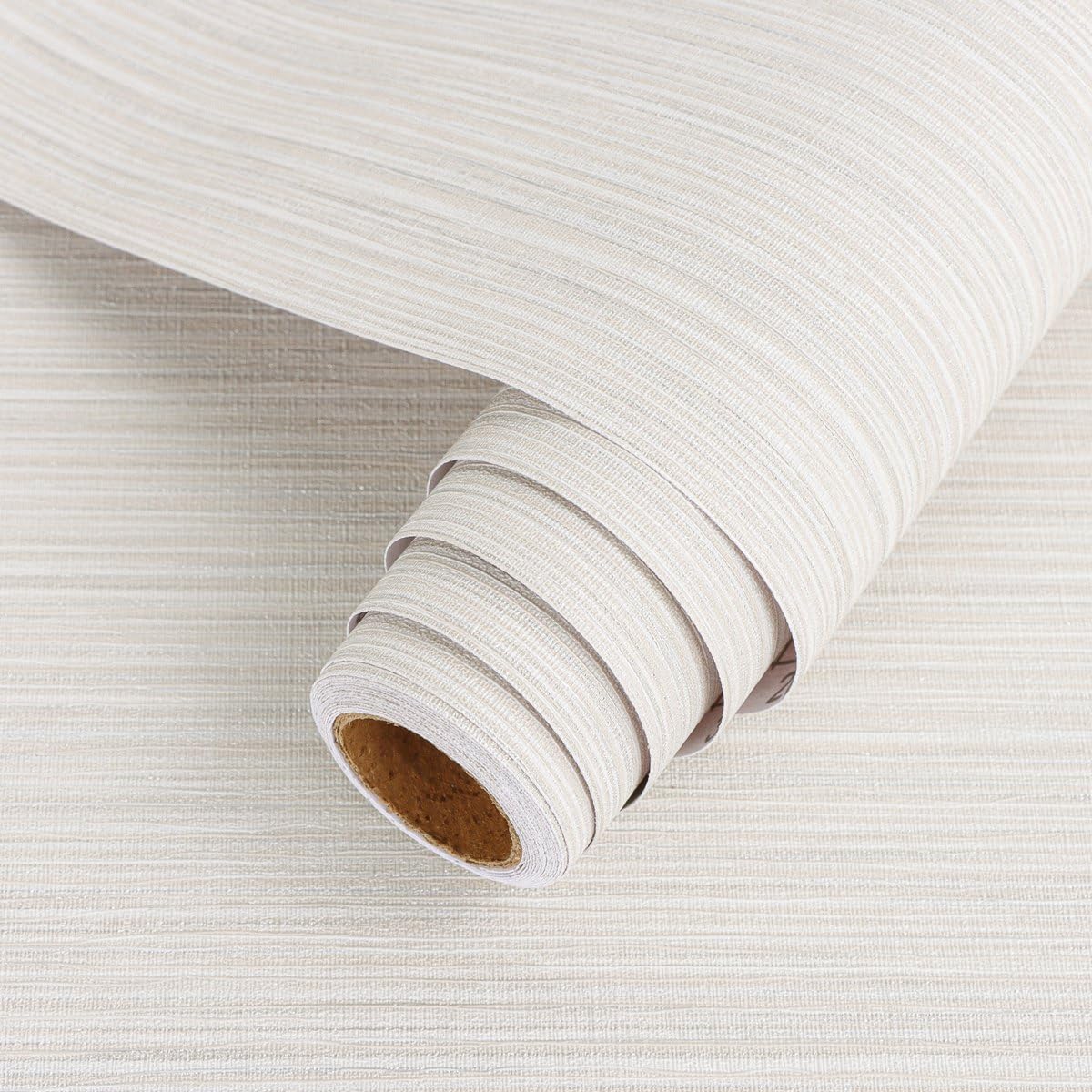 Arthome Peel and Stick Wallpaper Grey Grasscloth Textured Contact Paper 40cmx10m,Self-Adhesive and Removable Textured Wall Paper for Bedroom,Living Room,Cabinet Countertop,Stick On Wall Covering — image 1