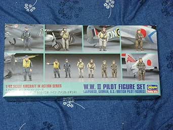 Hasegawa 1/48 World War II Pilot Figure Set 1998 + Gift