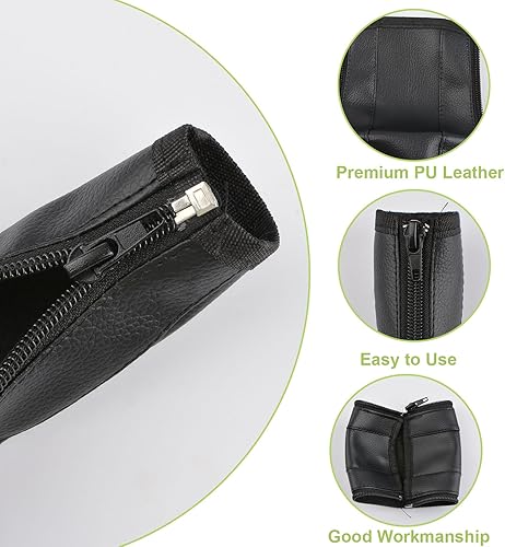 Miniatura 4 de Fundas para asas de cochecito, 4 unidades, de piel sintética, para parachoques, a prueba de polvo, protector de mango de cochecito, impermeable,