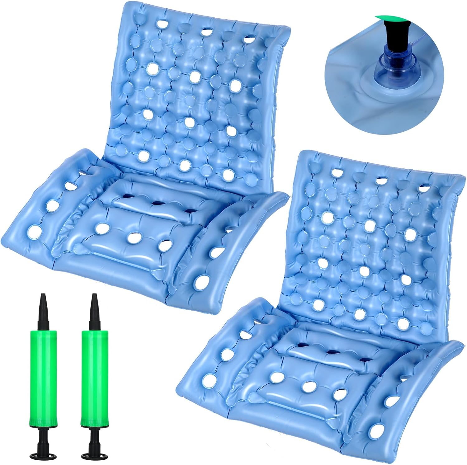 Wenqik 2 Set Inflatable Breathable Wheelchair Cushions with
