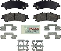 Vista 1 de BOSCH BE792H - Juego de pastillas de freno de disco de cerámica azul con hardware, compatible con ciertos modelos de Cadillac DeVille, DTS