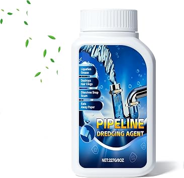 Strong Drain Cleaner for Kitchen, 2026 New Pipeline Dredging Agent, Fast Powerful Unclog Sink Drain Cleaner, Powerful Grease Dissolver for Bathroom, Pipe Cleaning Solution for Homeowner 1pcs