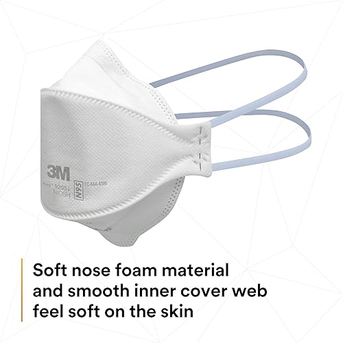 Miniatura 13 de 3M Aura - Respirador de partículas 9205+, N95, paquete de 20 respiradores desechables, envueltos individualmente, diseño de pliegue plano de 3