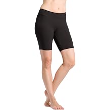 Fishers Finery Womens Ecofabric Classic Yoga Training Running Short; Mid Thigh