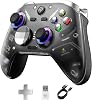 Controlador inalámbrico Aolion gaming K30, palancas TMR, gatillos de 2 modos, negro | Palancas TMR a prueba de deriva, gatillos Hall de doble modo, sondeo de 1000 Hz, botones traseros, RGB, con cable/2.4G/Bluetooth 1