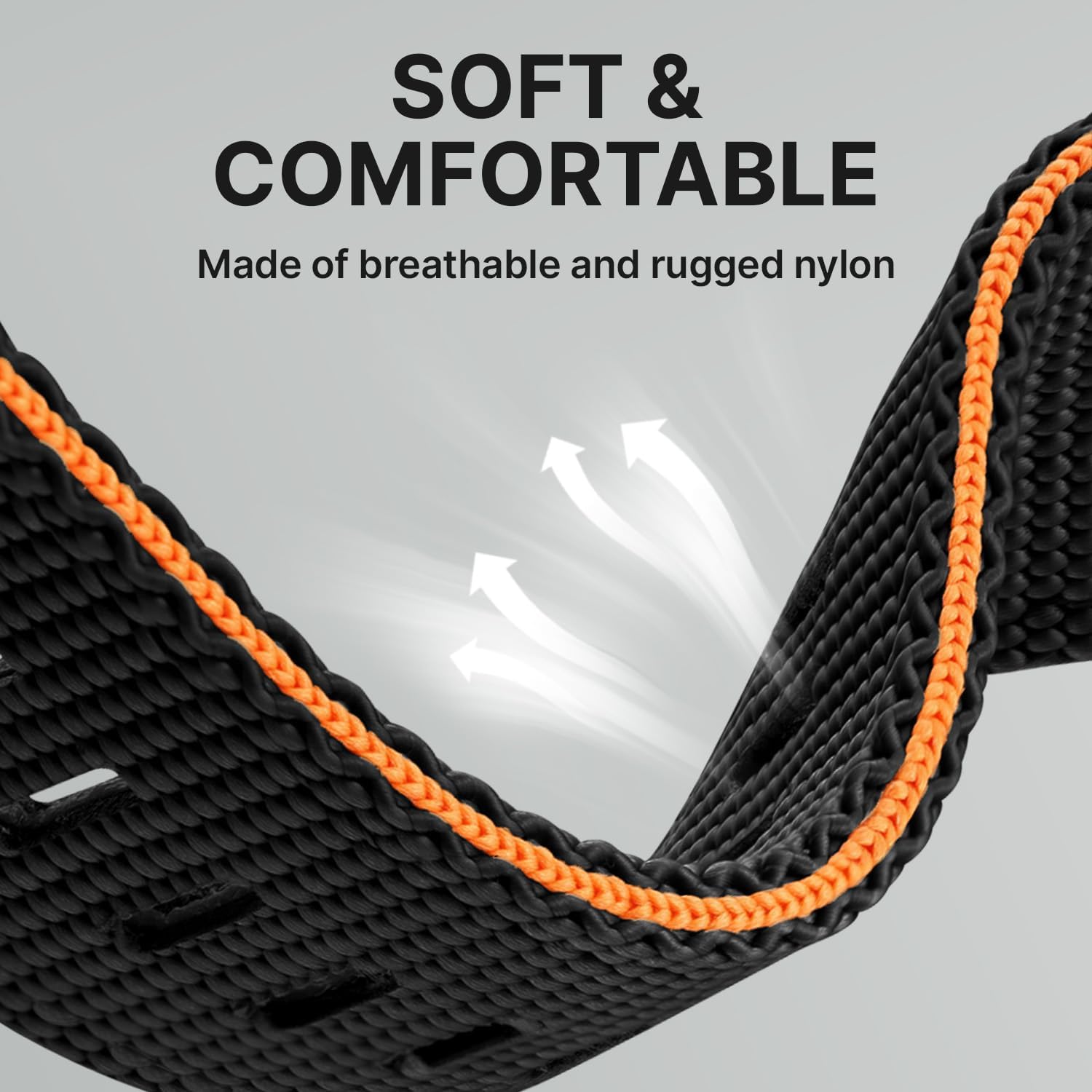 Bandletic Compatible with Garmin Fenix 8 51mm 7X 6X 5X Watch Band - 26mm Quick Fit Rugged Nylon Replacement Strap for Fenix 7X 6X Pro/5X Plus/3 HR/Instinct 2X 3 50mm /Enduro/Quatix/Tactix/Epix Pro