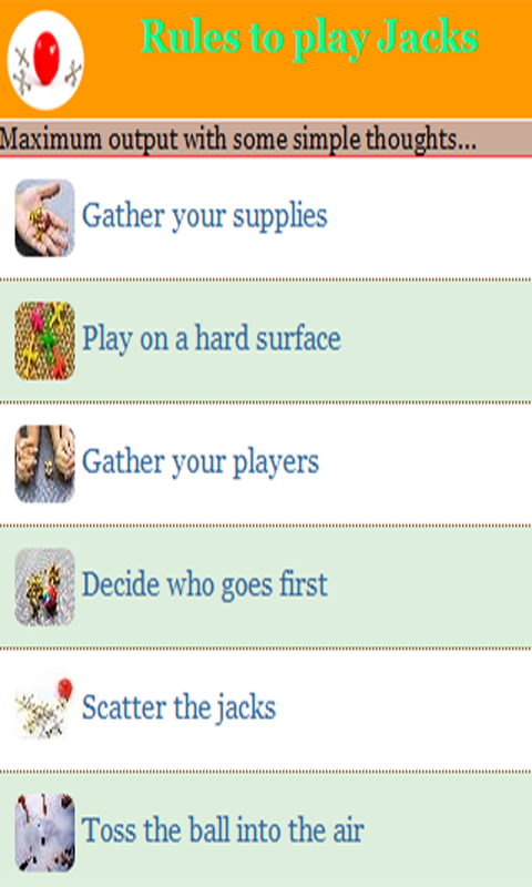 Rules to play Jacks - App on Amazon Appstore