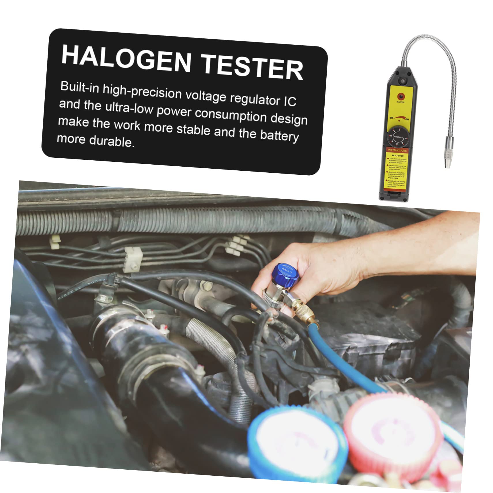 2 Stück Lecksuchgerät für Kältemittel HVAC Leckdetektor mit Hoher Empfindlichkeit Langlebig Robust für Präzise Kältemittelgas Erkennung und Effiziente Leckageortung im