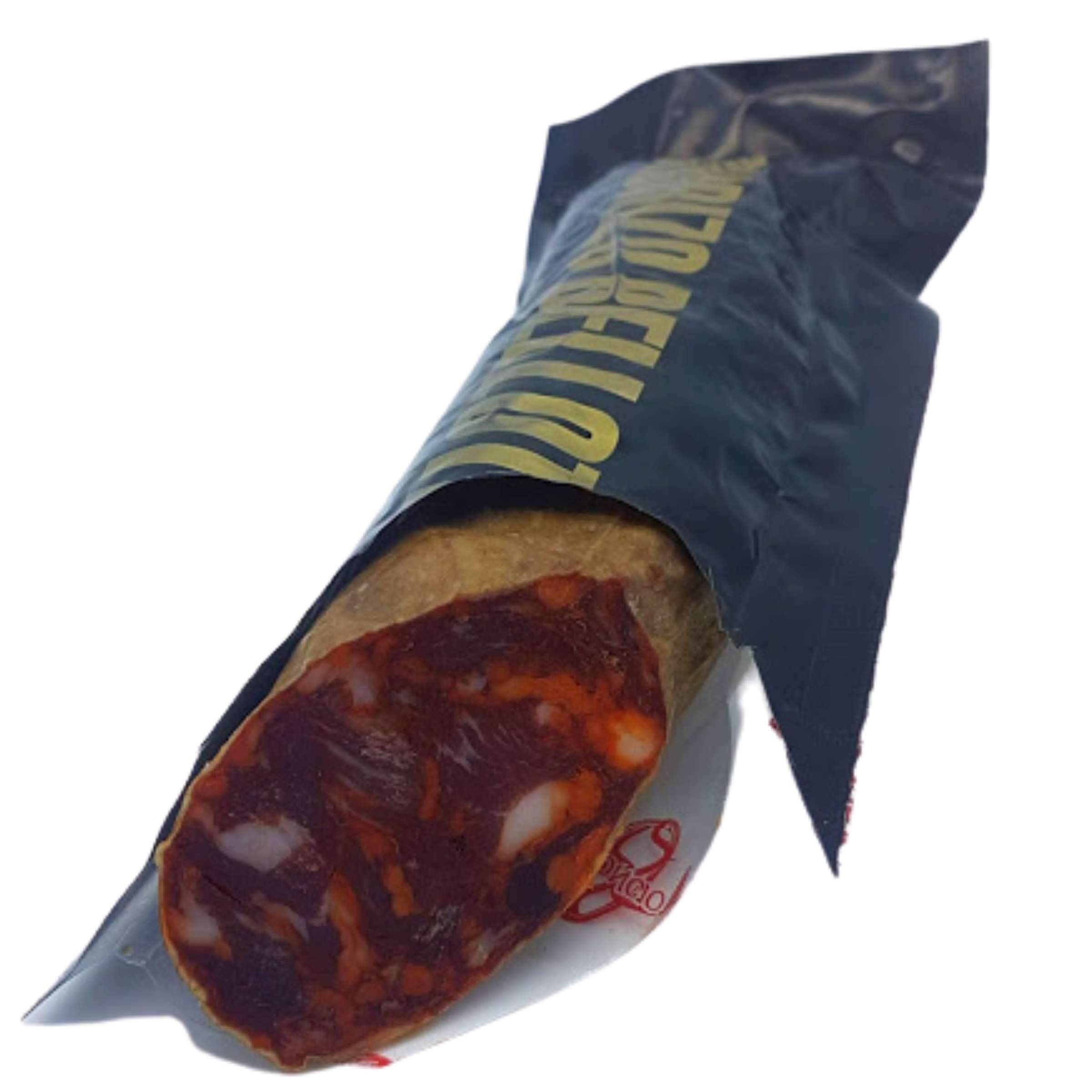 Chorizo y Salchichón Ibérico de Bellota Leoncio - Salchichón Ibérico de Bellota Leoncio 650 gr - Media Barra de Chorizo Leoncio