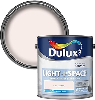 Dulux Light and Space Matt Emulsion Paint For Walls And Ceilings - Jasmine Shimmer 2.5 Litres