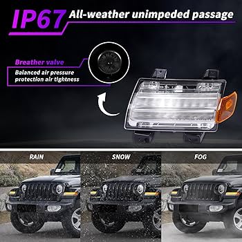 Amazon.com: Archaic Full LED Fender Light Kit for Jeep