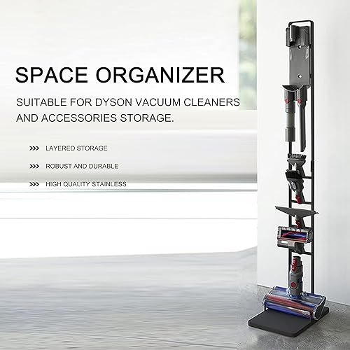 Miniatura 3 de EZ SPARES Soporte de vacío para Dyson, soporte de almacenamiento de metal estable para Dyson Handheld V6 V7 V8 V10 DC30 DC31 DC34 DC35 DC58 DC59