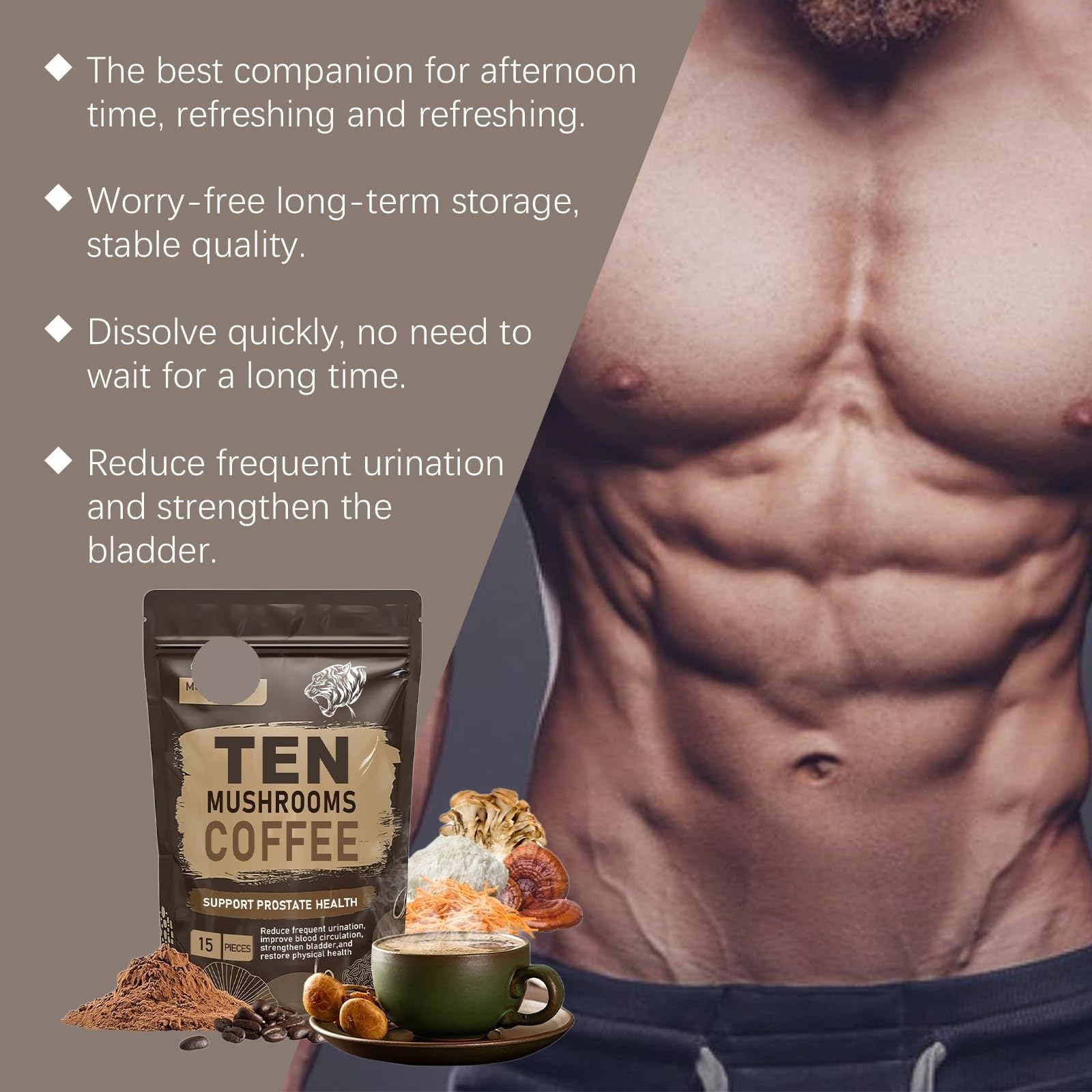 Café Premium for Hommes: Dynamisez Votre Journée Et Boostez Votre Vitalité(3PCS)