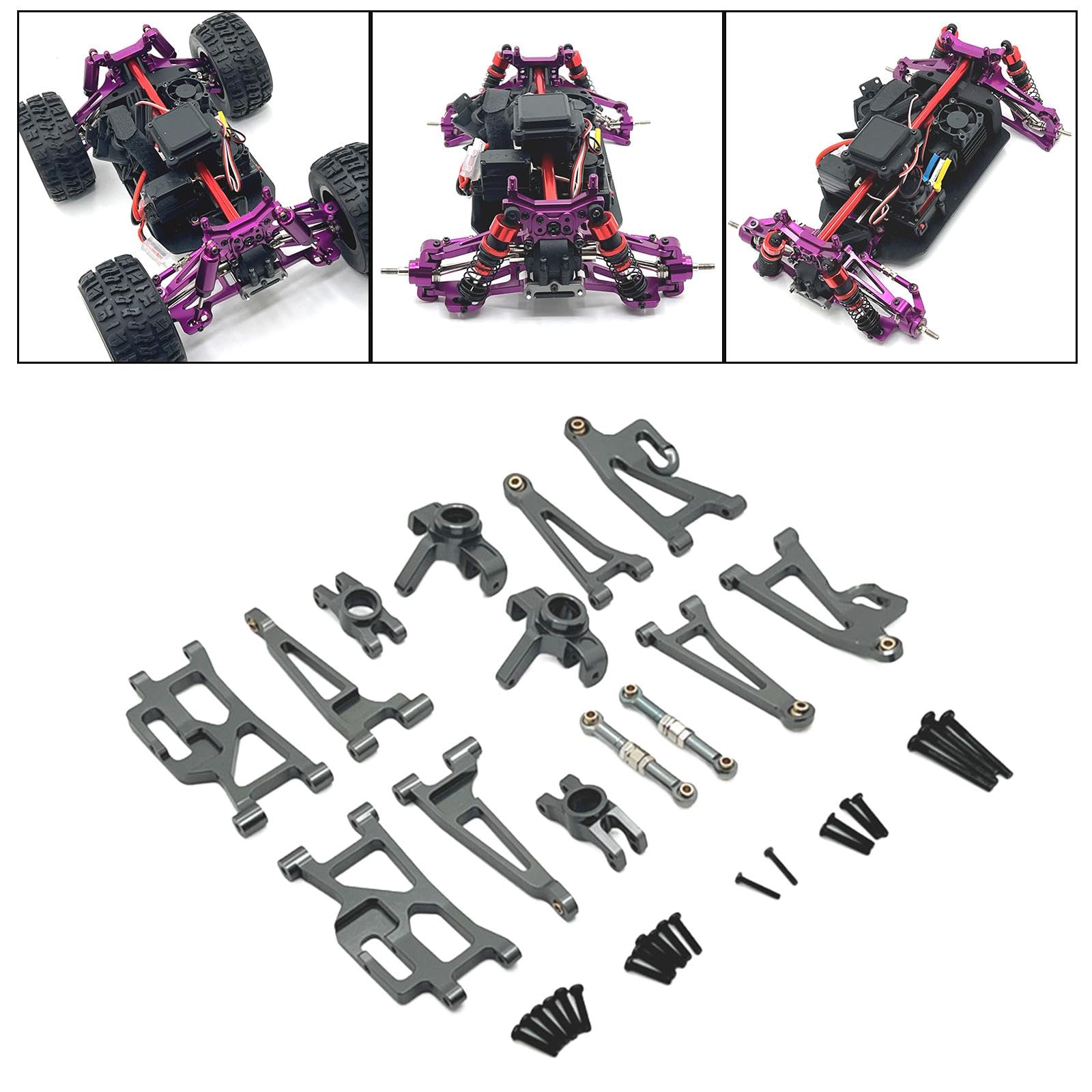 1:14 RC Auto Ersatzteile 14209 14210 RC Auto Metallteile Heckschale 1/14 RC Trucks Ersetzt 14209 Teile RC Auto Truck DIY, Silber