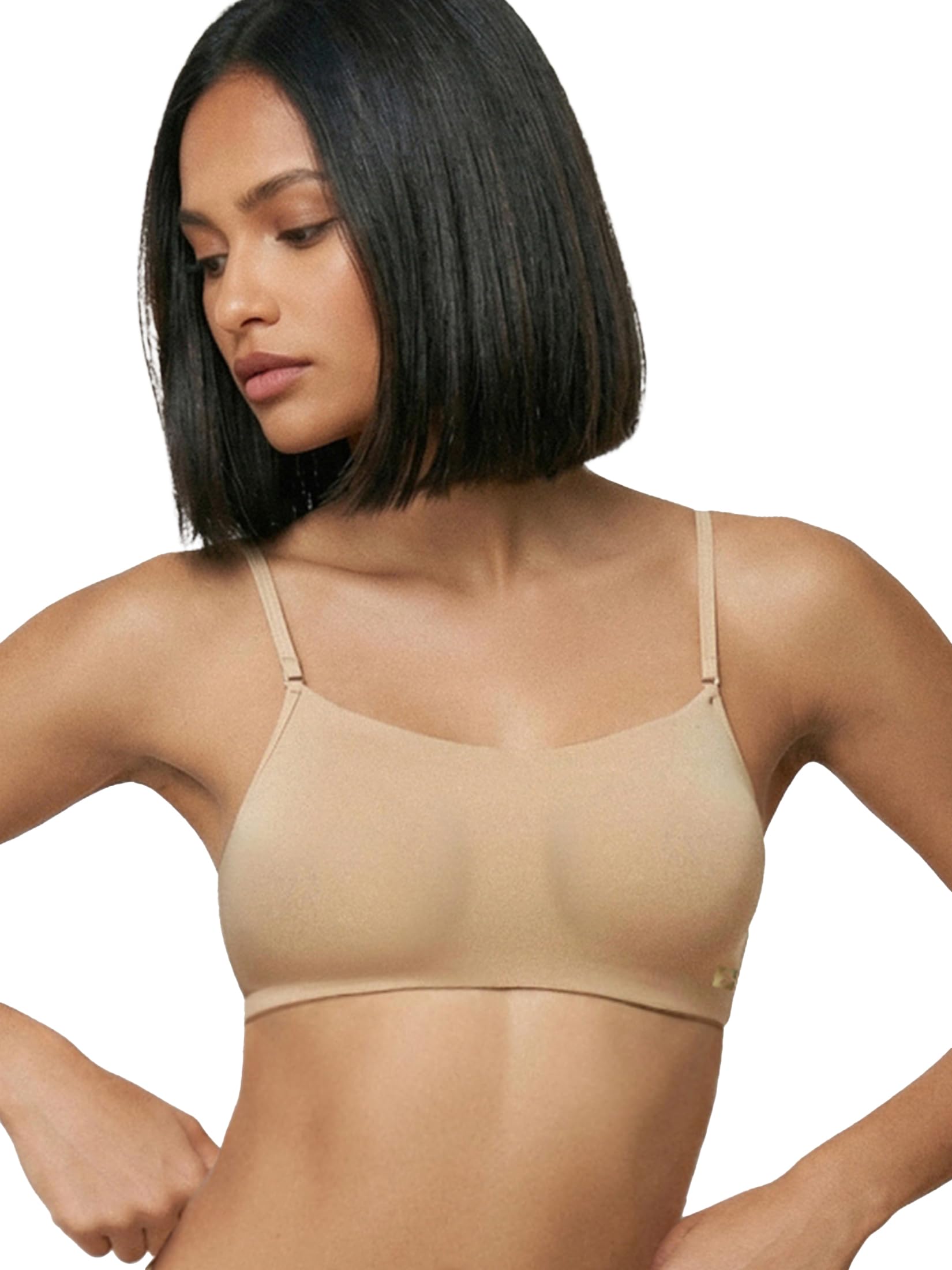enamor Women's Everyday Cotton Cami Bra - Medium Support, Non-Padded, Non-Wired, Full Coverage, Detachable Slim Straps with Back Keyhole for Extra Stretch-picture-13
