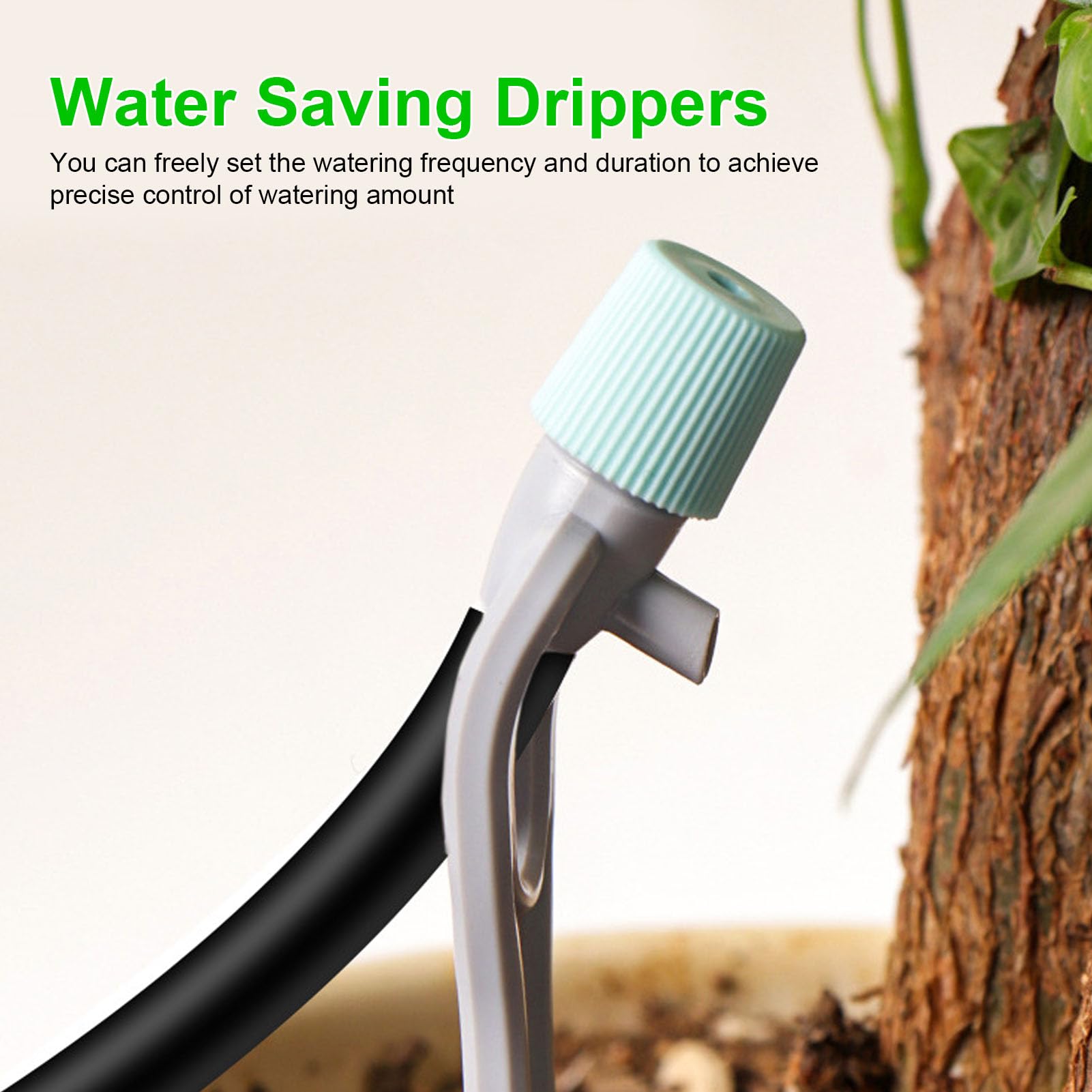 Fockety sistemas di Irrigazione Solare a Goccia, Kit di Irrigazione Automatica Wi-Fi con Timer per 20 Piante in Vaso, per Giardino Interno Ed Esterno, Serra, Balcone, Patio